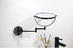 Wall-Mounted Dual-Sided 8-Inch Magnifying Mirror for Makeup and Grooming