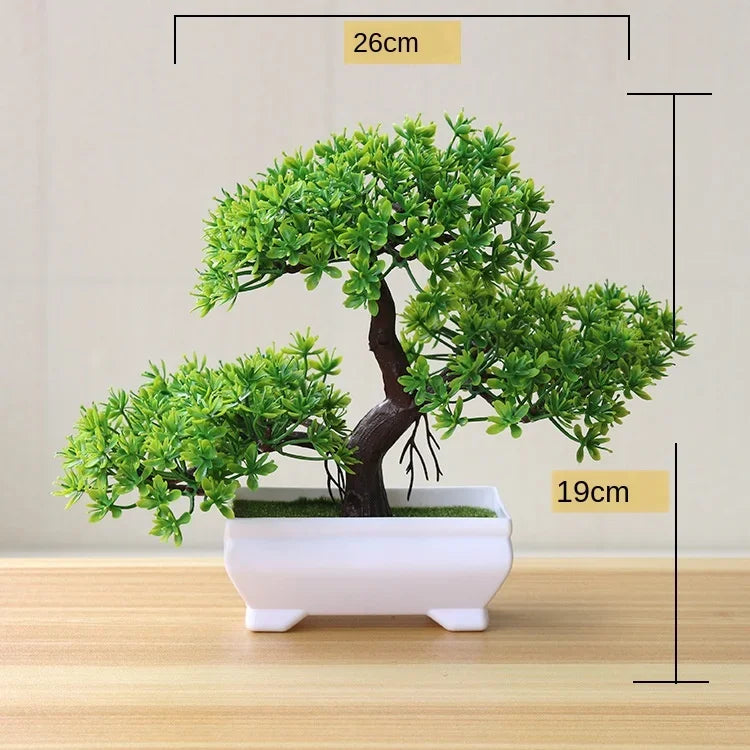 Artificial Bonsai Small Tree  Desktop Potted