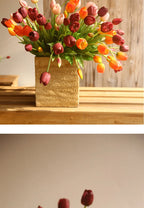 40cm Five-Headed Artificial Tulip Bouquet – Nordic Style