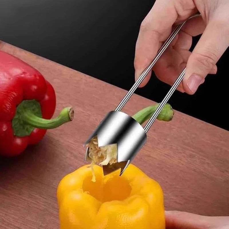 Stainless Steel Fruit Corer – Apple & Pear Core Remover Tool (16cm)