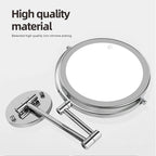 8 Inch Wall Mounted Makeup Mirror with USB Charging and 10X Magnification