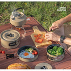 Eco-Friendly 9-in-1 Portable Camping Cookware Set – Lightweight & Durable