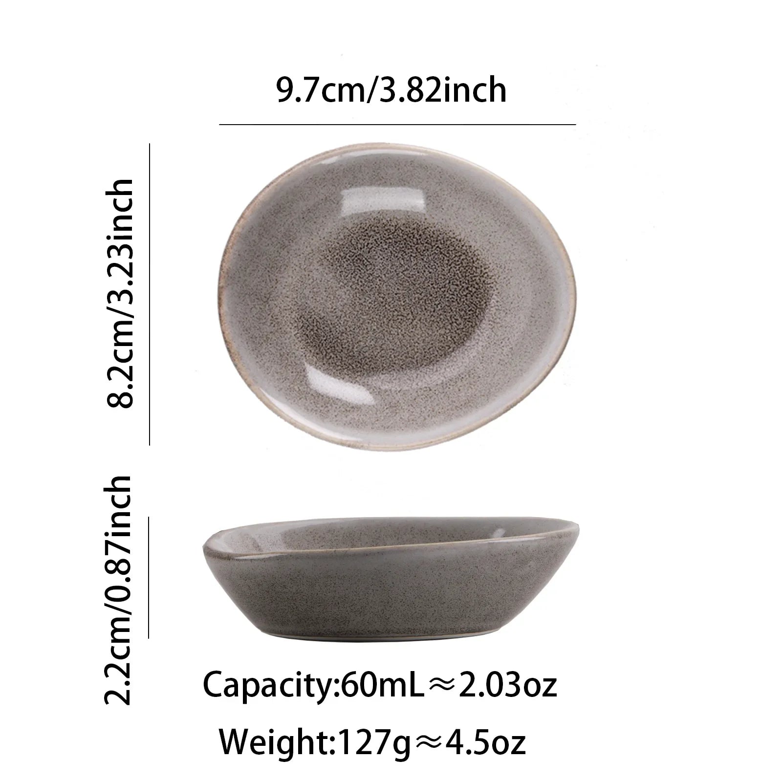 Japanese Irregular Ceramic Plate – Solid Color Dinnerware for Home Use