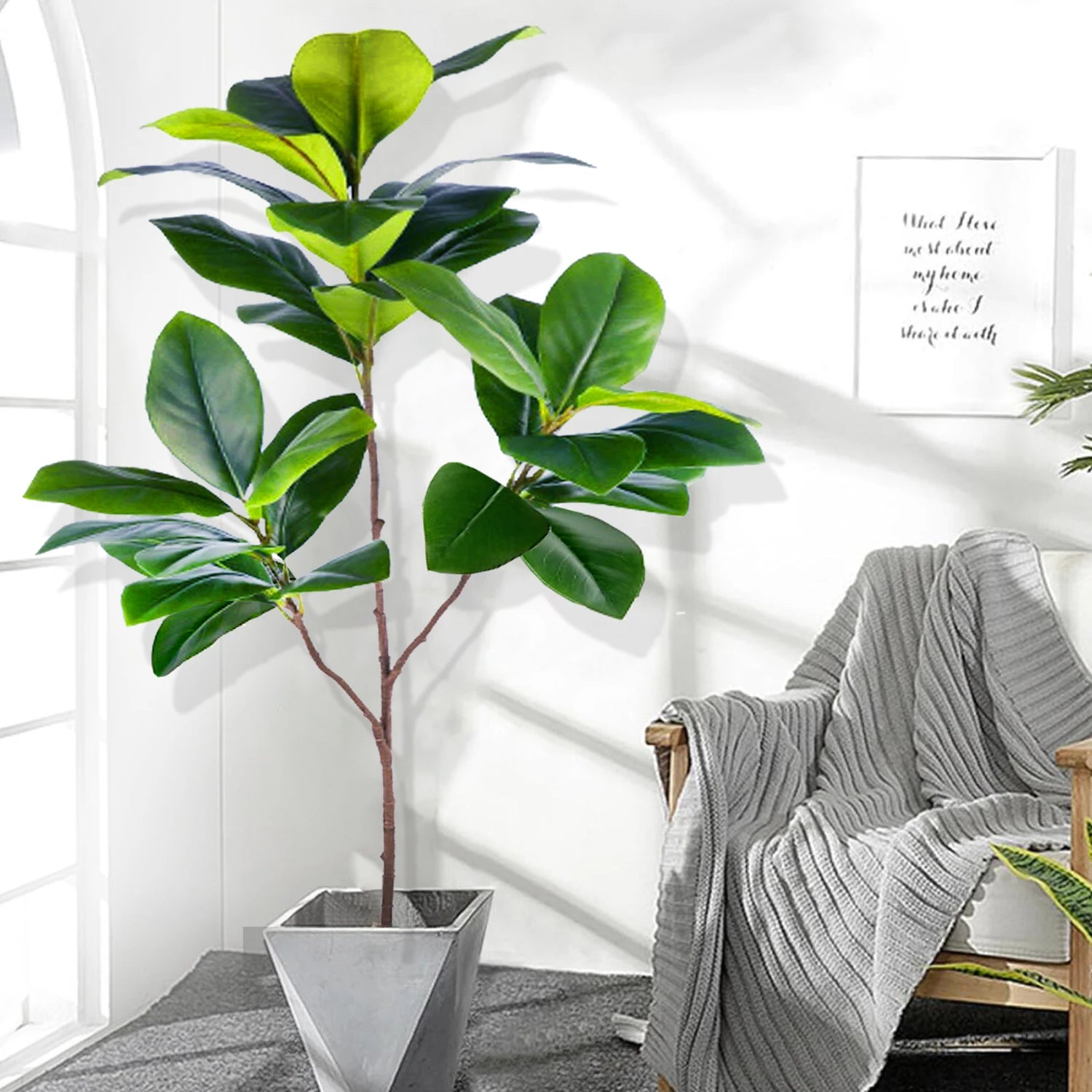 77–135cm Artificial Fiddle Leaf Ficus Fig Tree