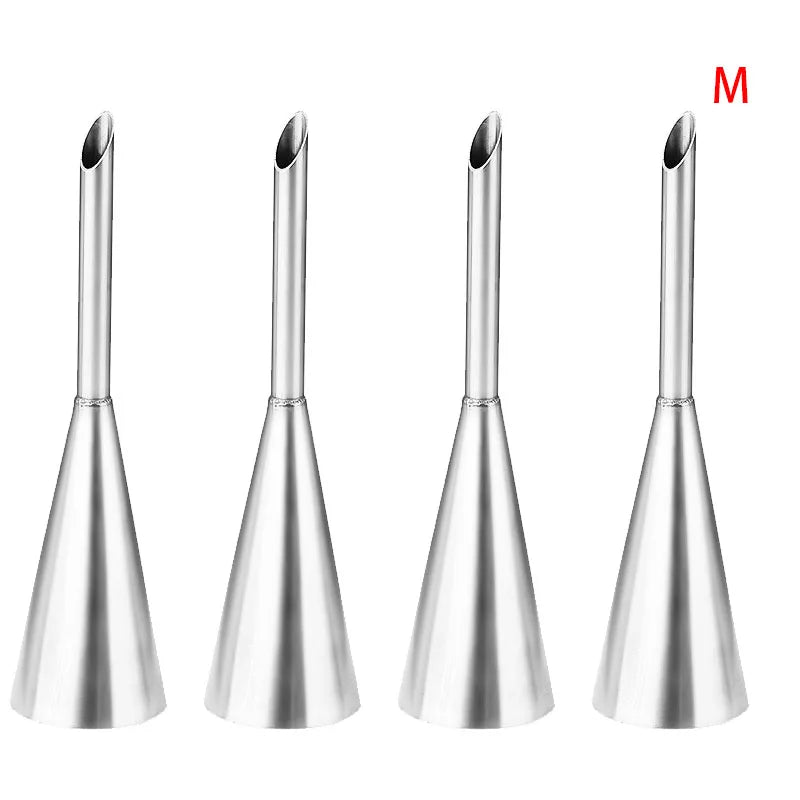 Choux Pastry Piping Nozzle – Stainless Steel Cream Puff & Éclair Tool