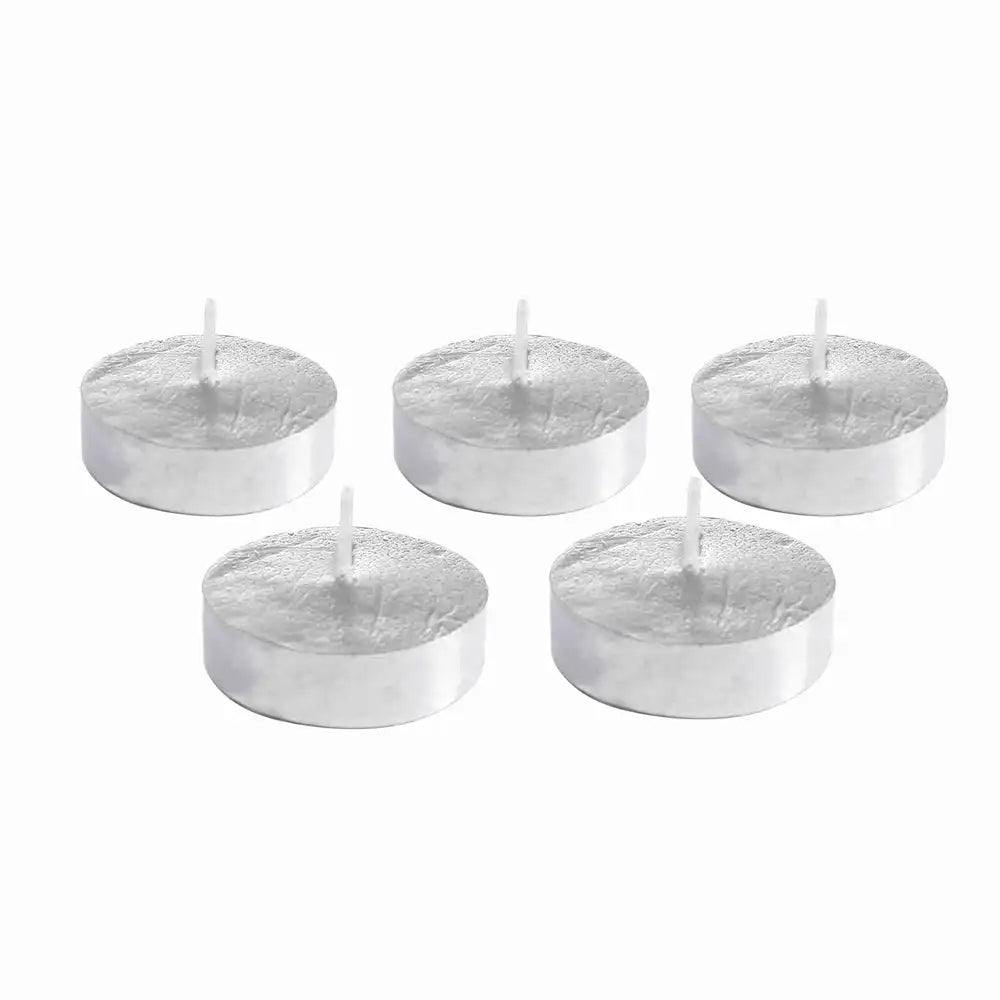 50-Pack Unscented White Tealight Candles – Smokeless & Multi-Purpose