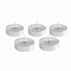 50-Pack Unscented White Tealight Candles – Smokeless & Multi-Purpose