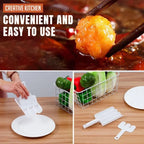 4-Row Meatball Maker – Plastic Patty & Fish Ball Scoop for Homemade Meatballs