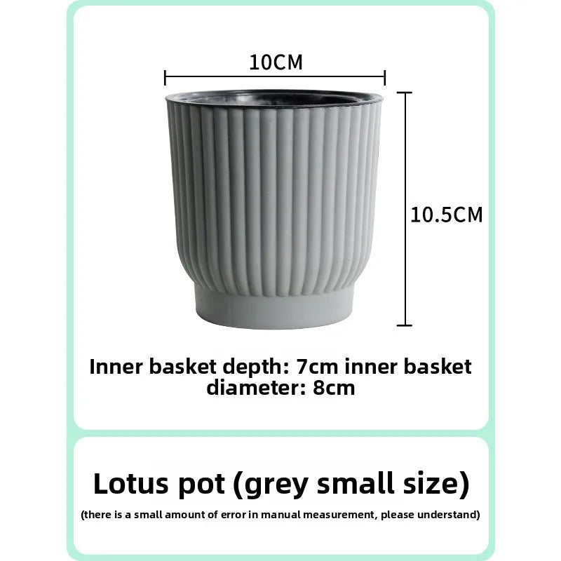 Self-Watering Resin Succulent Planter Pot