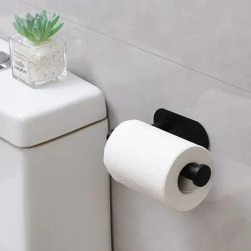 Self Adhesive Toilet Paper Holder Gold Stainless Steel