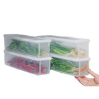 PP Plastic Refrigerator Storage Box – Stackable Fridge Organizer with Lid