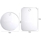 Fogless Acrylic Mirror for Shower, Travel, and Bathroom Grooming Tools