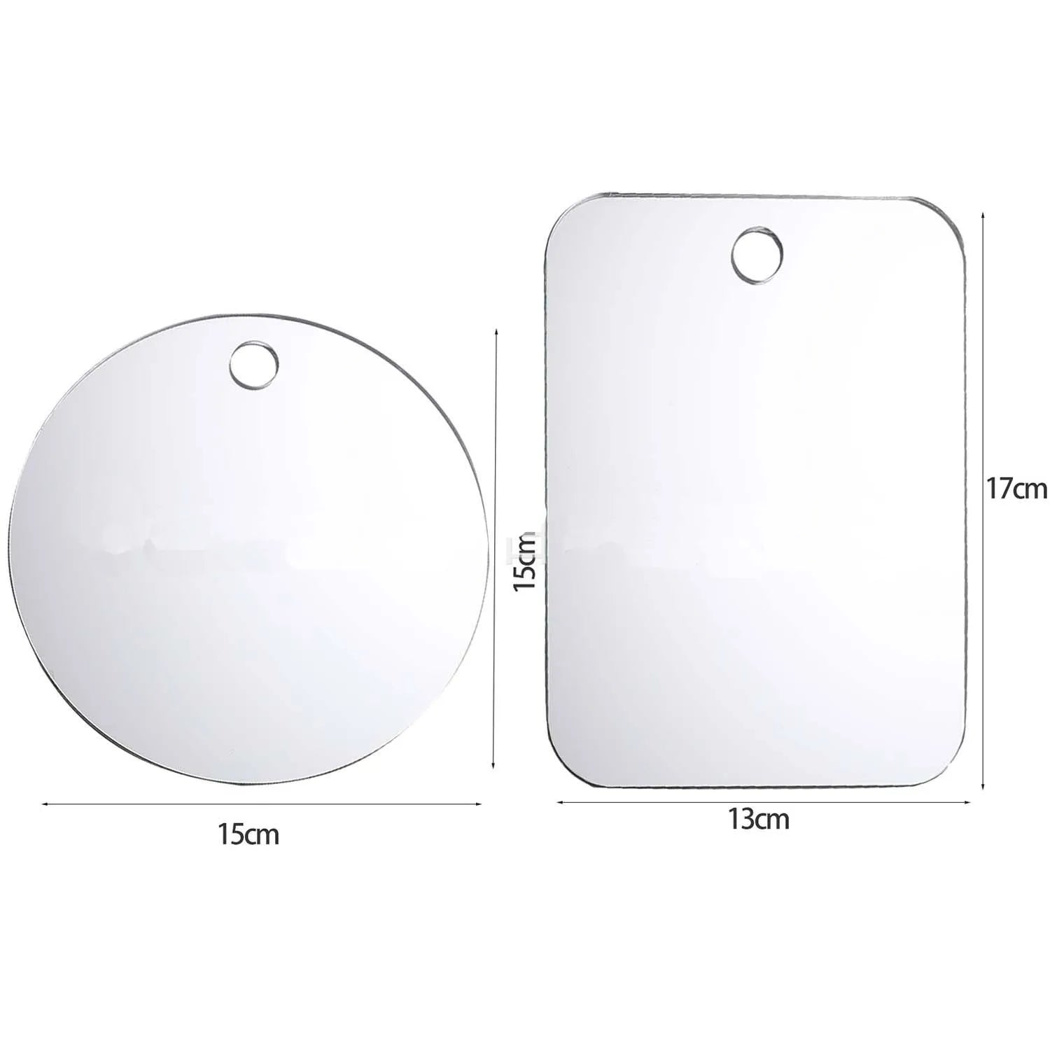 Fogless Acrylic Mirror for Shower, Travel, and Bathroom Grooming Tools