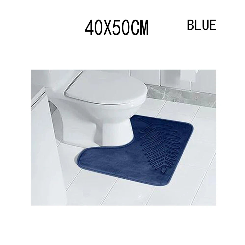 Fashion Soft Microfiber Bath Rug – Non-Slip Quick Dry Absorbent Bathroom Mat
