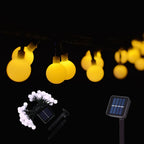 Solar LED Ball String Lights 5M IP65 Waterproof Holiday Decor