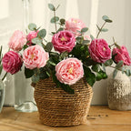45cm Artificial Silk Rose Flower Indoor Home Decor for Events