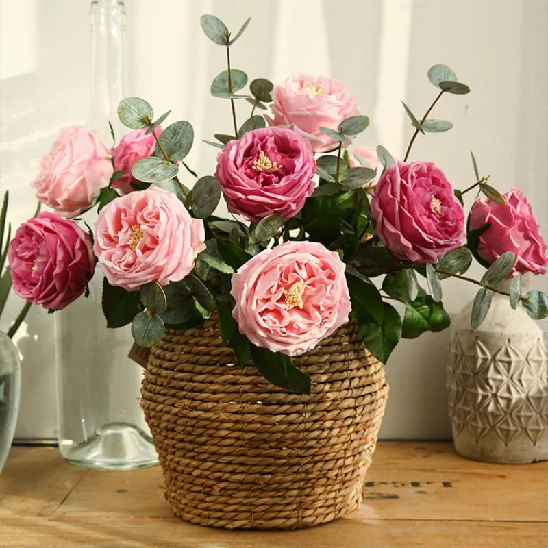 45cm Artificial Silk Rose Flower Indoor Home Decor for Events