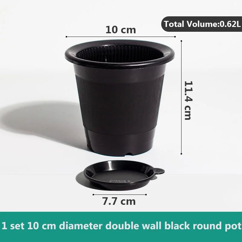 Double Layer Mesh Orchid Pot with Drainage Holes