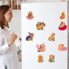 Cute Cartoon Animal Paper Stickers – 50-Pack Waterproof Decals