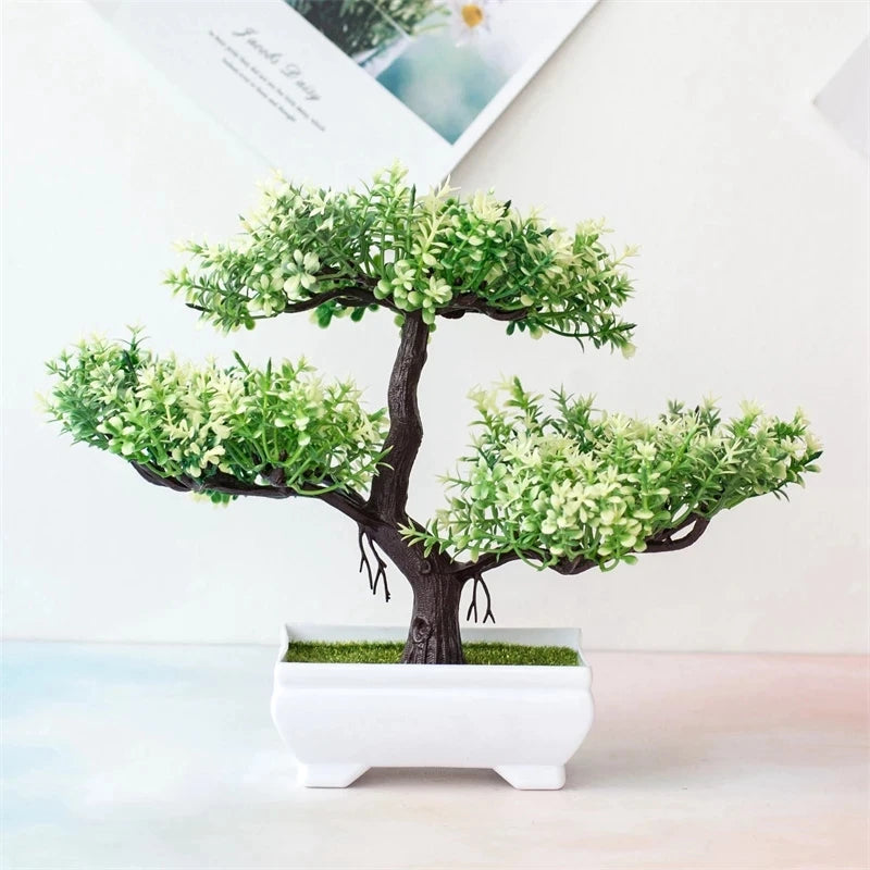 Artificial Bonsai Small Tree – Desktop Potted Decor