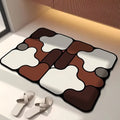 Special-Shaped Diatom Mud Bathroom Mat Non-Slip Absorbent Floor Rug Toilet & Bathtub