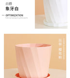Round Thickened Plastic Flower Pot Set