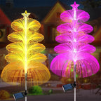 Solar Christmas Tree Lights 5M 7-Color RGB Outdoor IP65 Waterproof LED