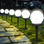 Solar LED Pathway Ball Lights 5M IP65 Waterproof Garden