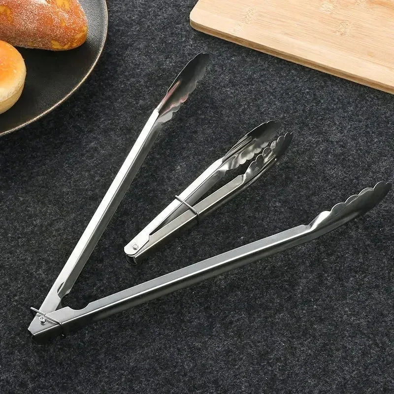 Eco-Friendly Stainless Steel Kitchen Tongs – Food Clip & BBQ Tool