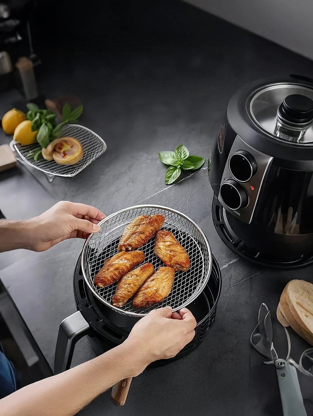 Eco-Friendly Metal Kitchen Steamer – Durable Multi-Purpose Tool