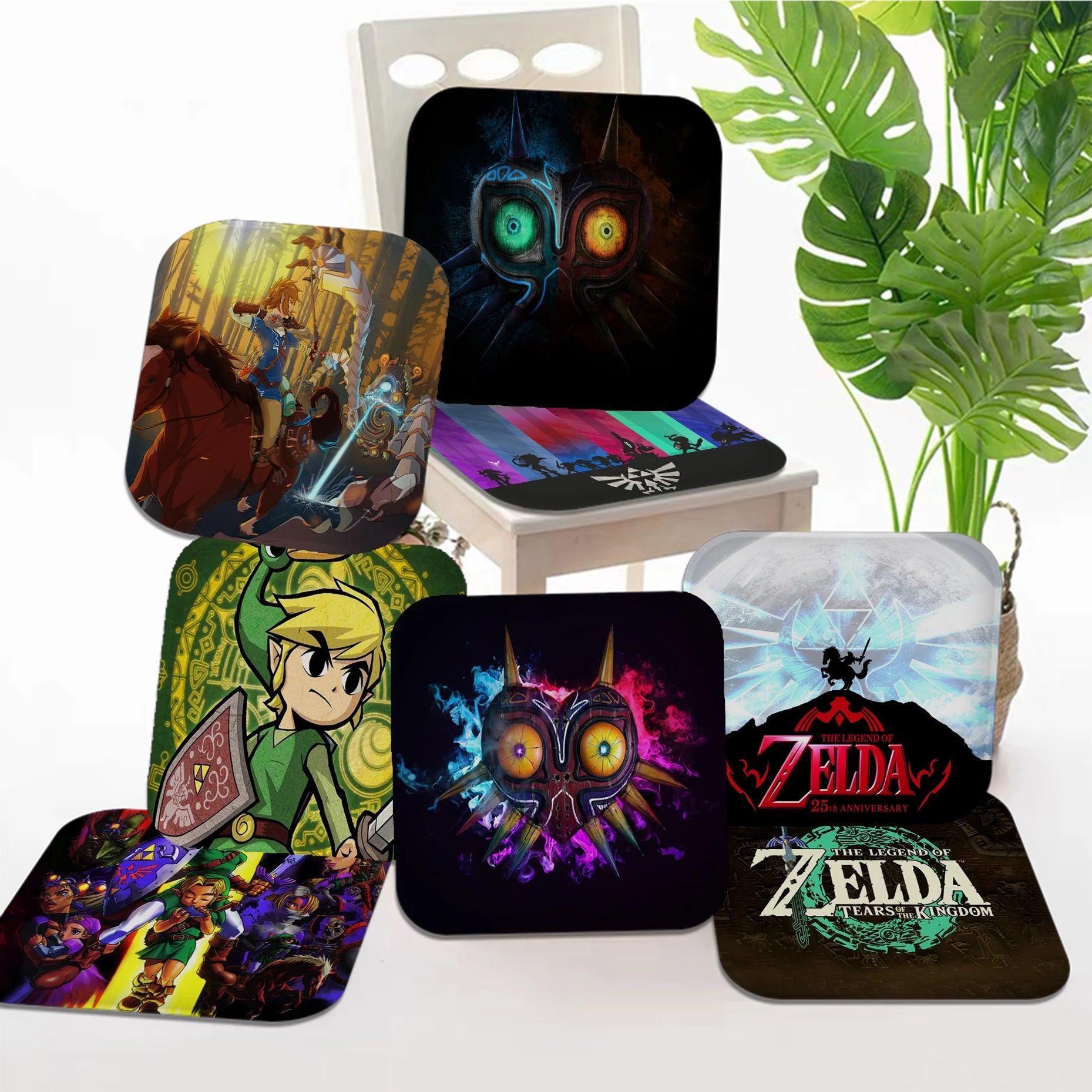 Anime Printed Seat Cushion Soft Flannel Sponge for Home & Office