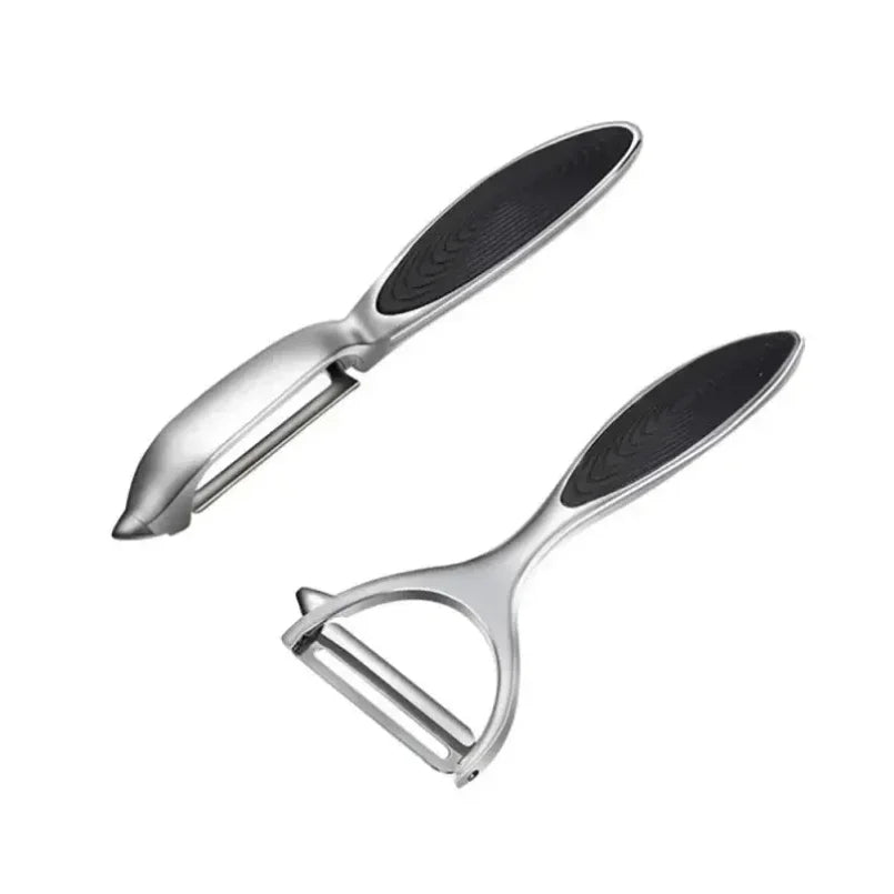 Premium Stainless Steel Vegetable & Fruit Peeler Set – Y-Shaped & I-Shaped, Ergonomic Non-Slip Handle, Eco-Friendly
