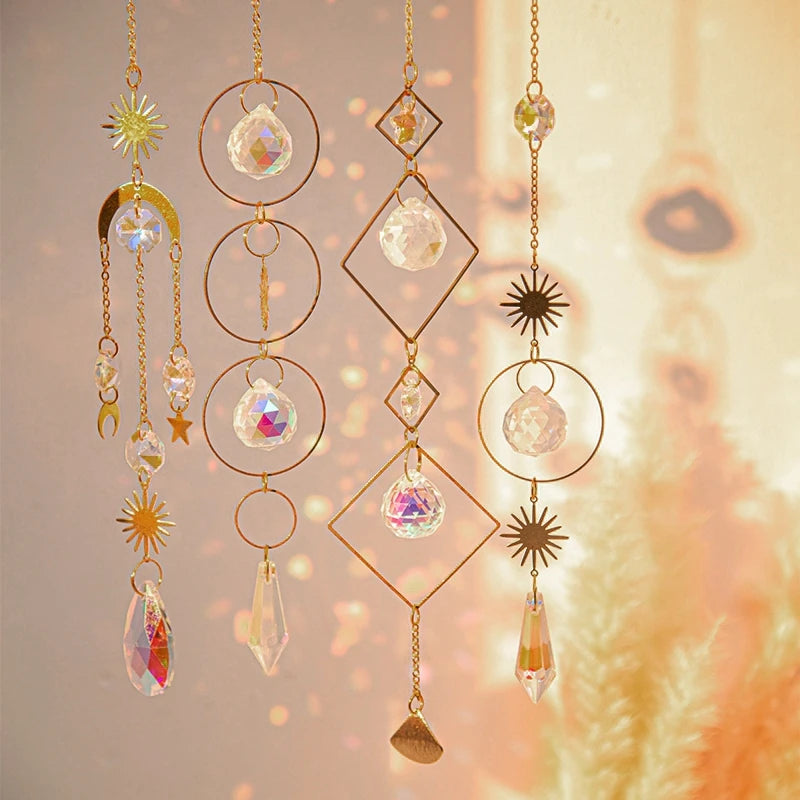 Crystal Dreamcatcher Sun Catcher Wall & Garden Hanging Decor