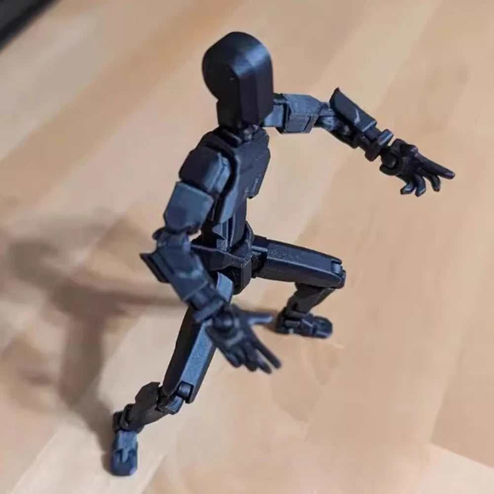 3D Printed Multi-Jointed Action Figure Poseable Robot Toy for Kids & Adults