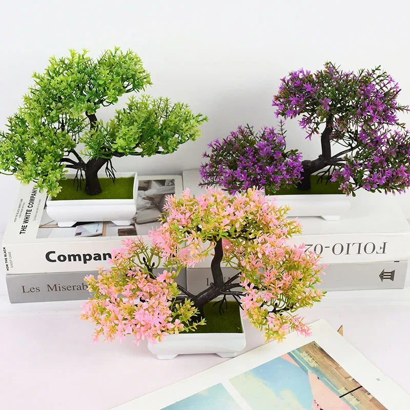 Artificial Bonsai Small Tree – Desktop Potted Decor