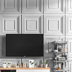 3D PVC Geometric Wall Panel Waterproof Fire-Resistant 30x30cm