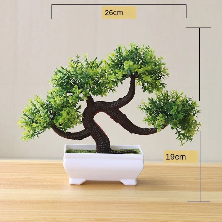Artificial Bonsai Small Tree  Desktop Potted