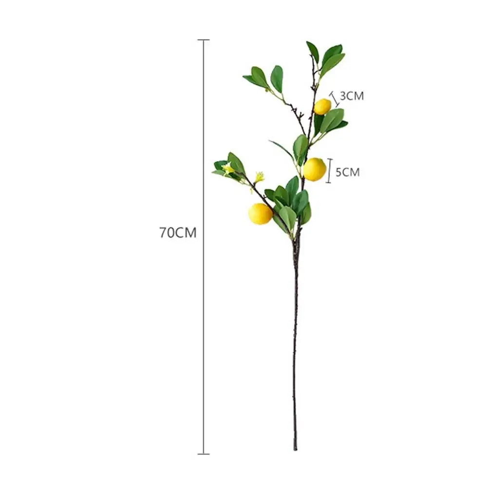 Artificial Lemon Branch European Style Decor