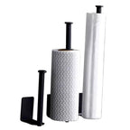 Punch-Free Adhesive Stainless Steel Paper Towel & Toilet Holder