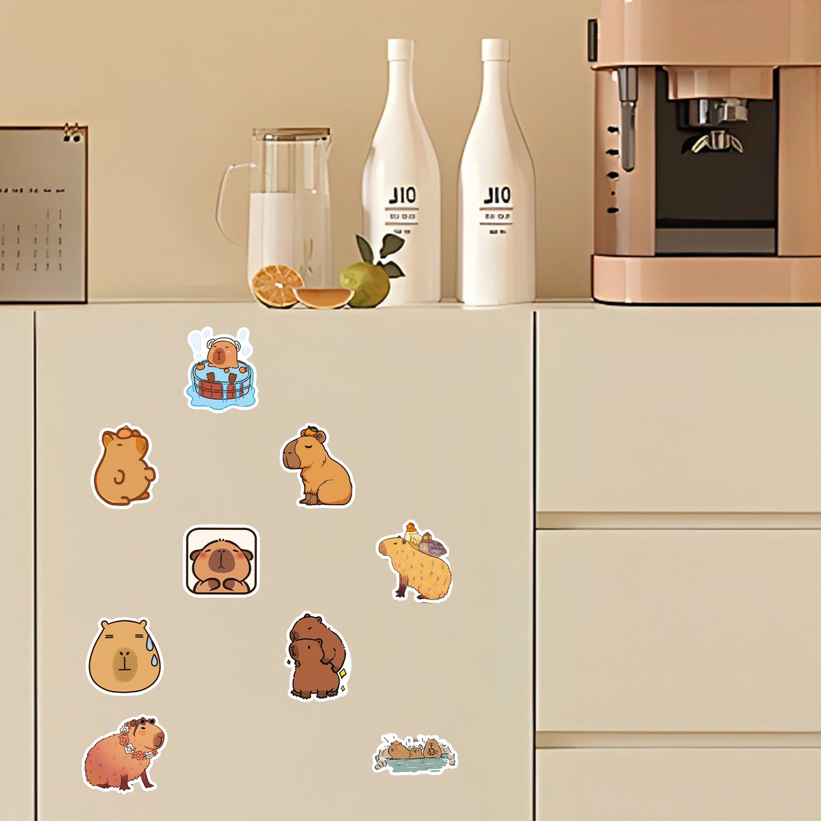 Cute Cartoon Animal Paper Stickers – 50-Pack Waterproof Decals