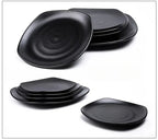 CERAMICS Round Plastic Plate – Solid Color Durable Tableware