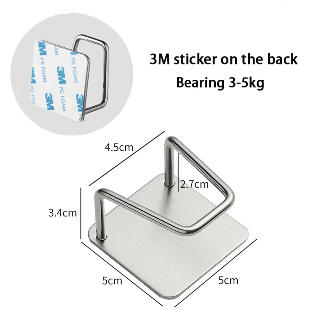 Stainless Steel Kitchen Sponge Holder – Self-Adhesive Sink Organizer