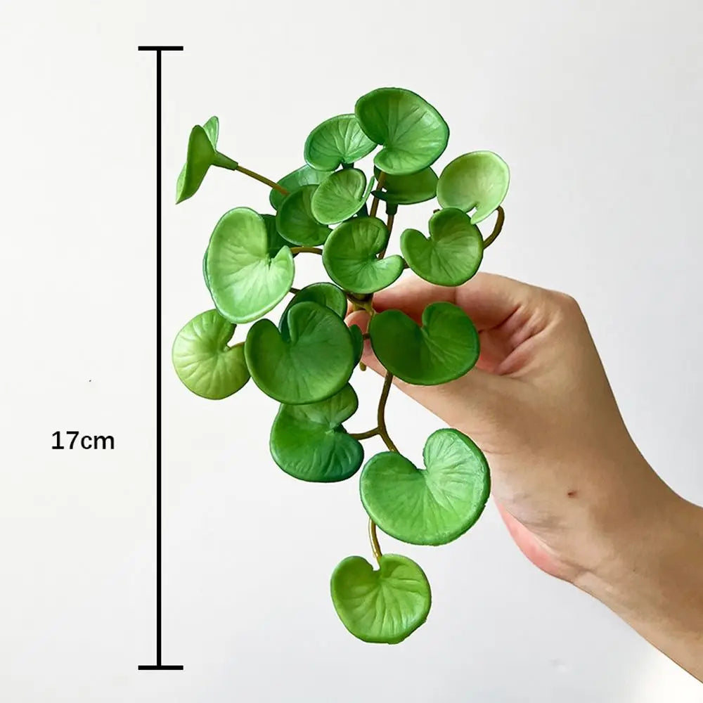 Artificial Mini Copper Coin Grass Plant for Decor