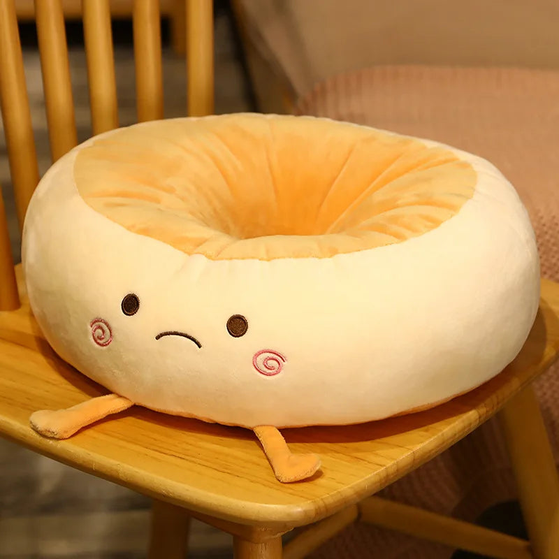 Round Anime Polka Dot Seat Cushion – Memory Foam Comfort for Adults