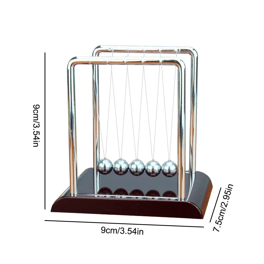 Newton Cradle Balance Steel Balls Physics Pendulum Desk Toy Stress Relief