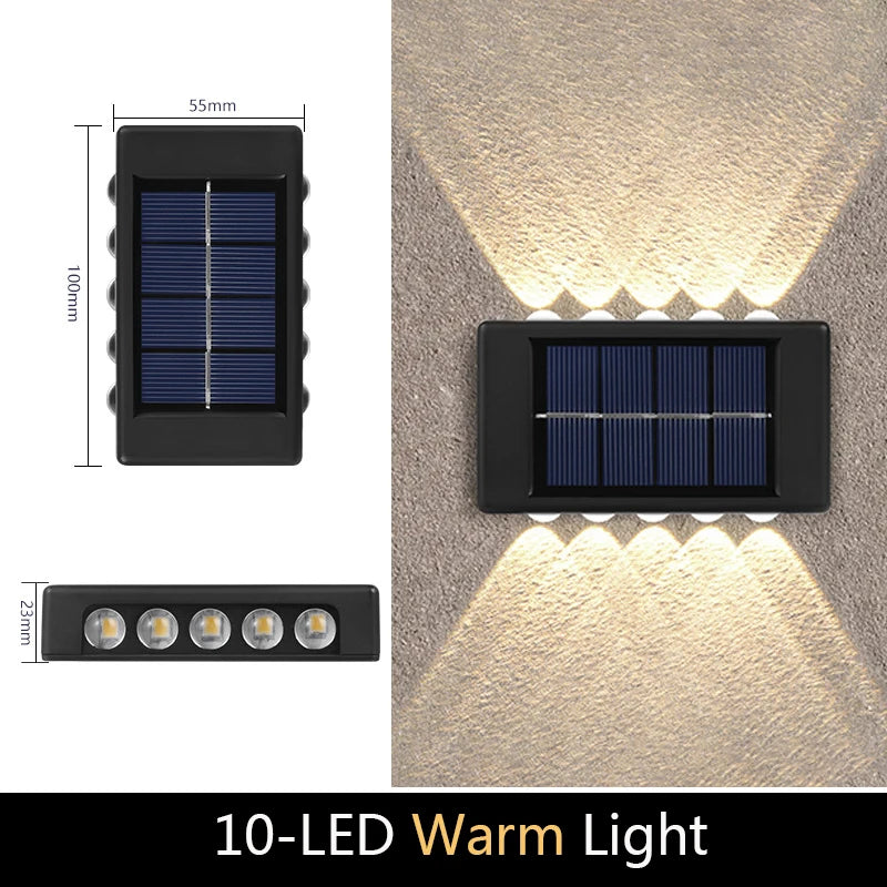Solar Wall Light – Modern Outdoor Waterproof LED Lamp