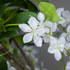 95cm Artificial Hanging Jasmine & Peach Blossom Plant