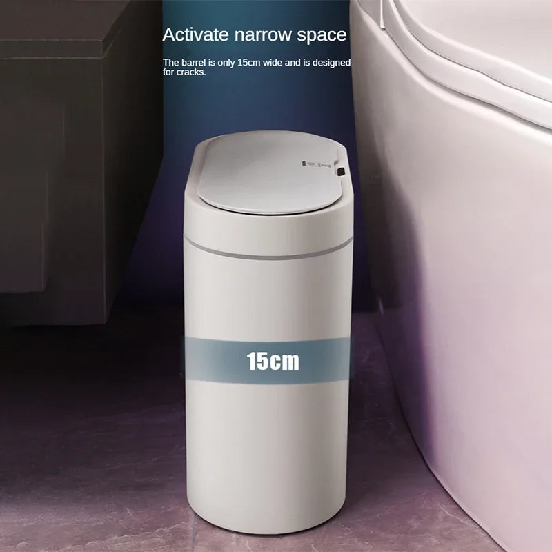 7L Smart Sensor Trash Can Automatic Touchless Household Kitchen & Bathroom Waterproof Bin