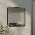 Modern Square Wall Mirror with Aluminum Alloy Frame Bathroom Decoration