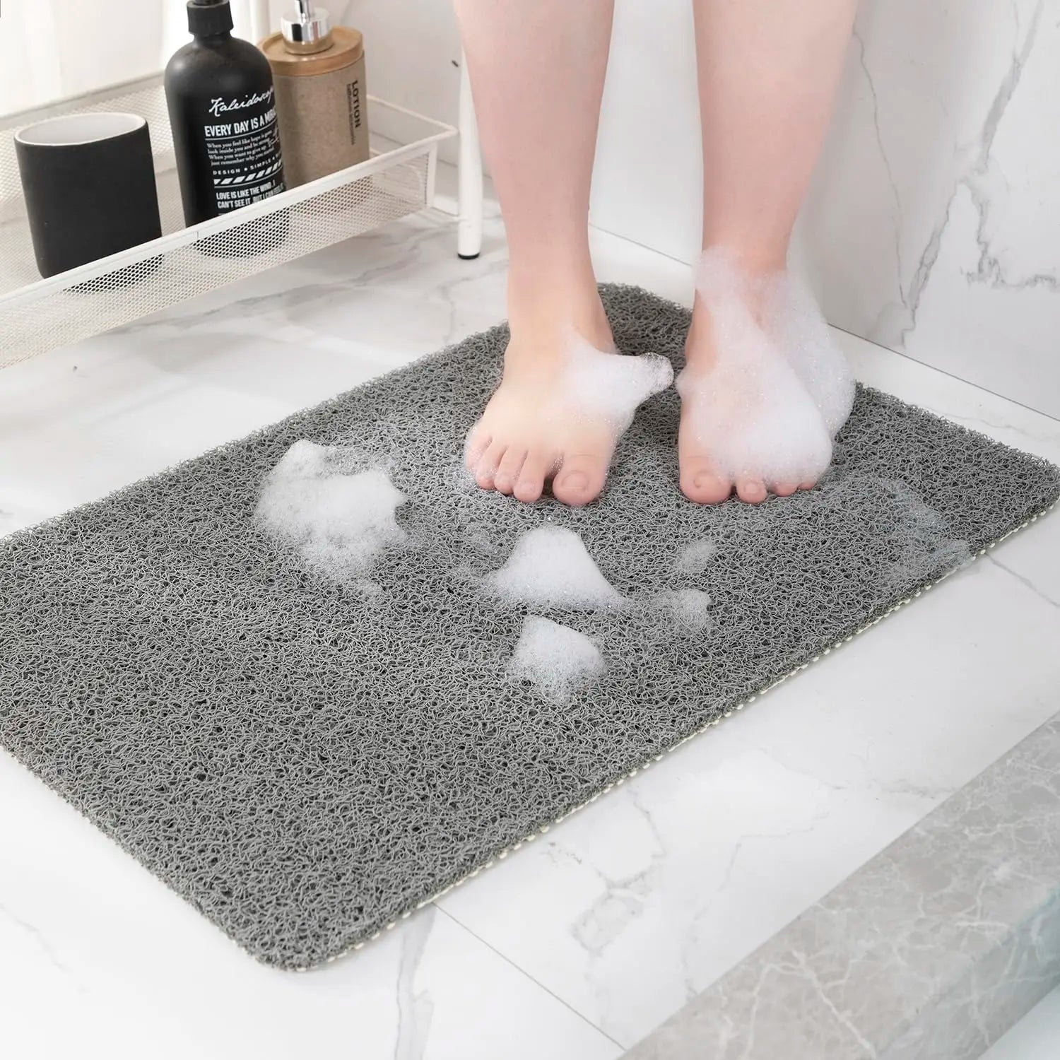 50x80cm Non-Slip Shower Mat – Drainable & Washable Bath Mat